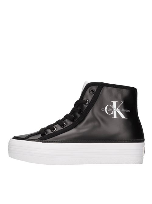 Sneakers alte in ecopelle CALVIN KLEIN | YW0YW01226NERO